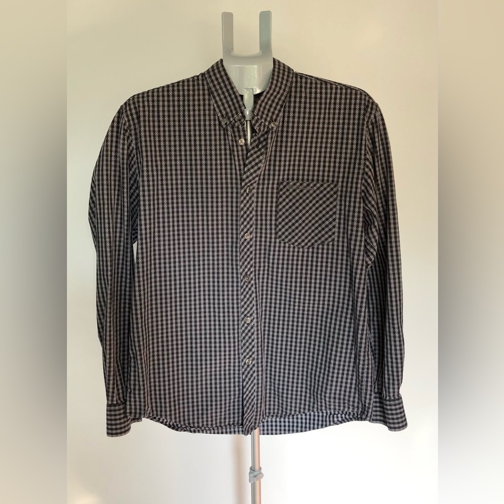 Ben Sherman Men's Shirt 100% cotton black/white casual Size Large